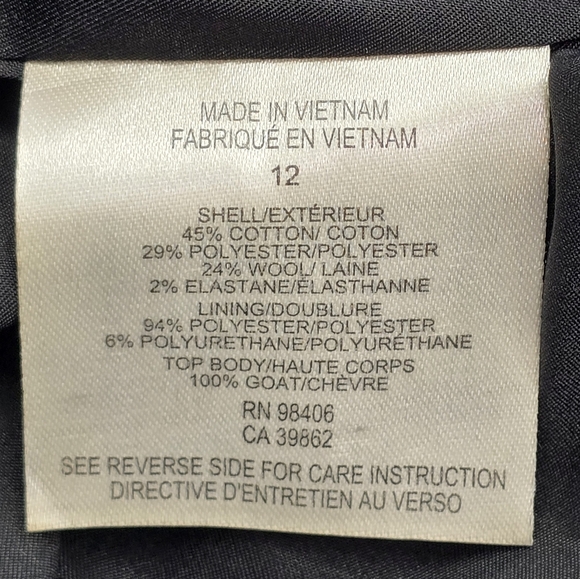 Theory Orinthia C Leather Bodice Wool Blend Mini Dress - Picture 12 of 16